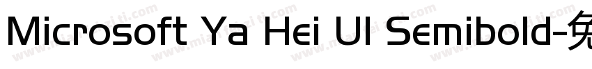 Microsoft Ya Hei UI Semibold字体转换
